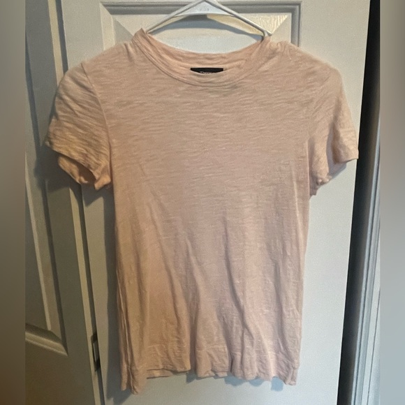 Theory Women's Tiny Tee 2 Soft Pink - Picture 3 of 5
